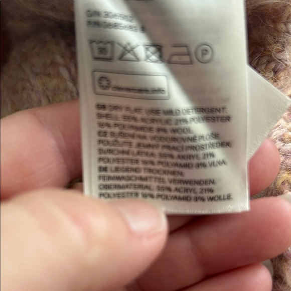 H&M Mauve off the shoulder  Sweater - Picture 3 of 8